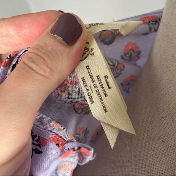 Matilda Jane || Floral Long Sleeve Blouse Size XS - Picture 7 of 8